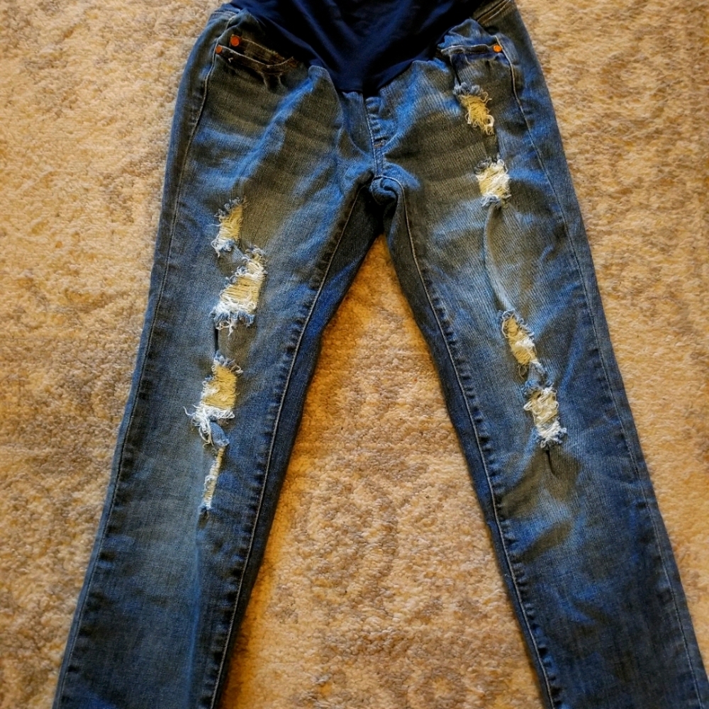 Luxe Essentials Denim Maternity Jeans